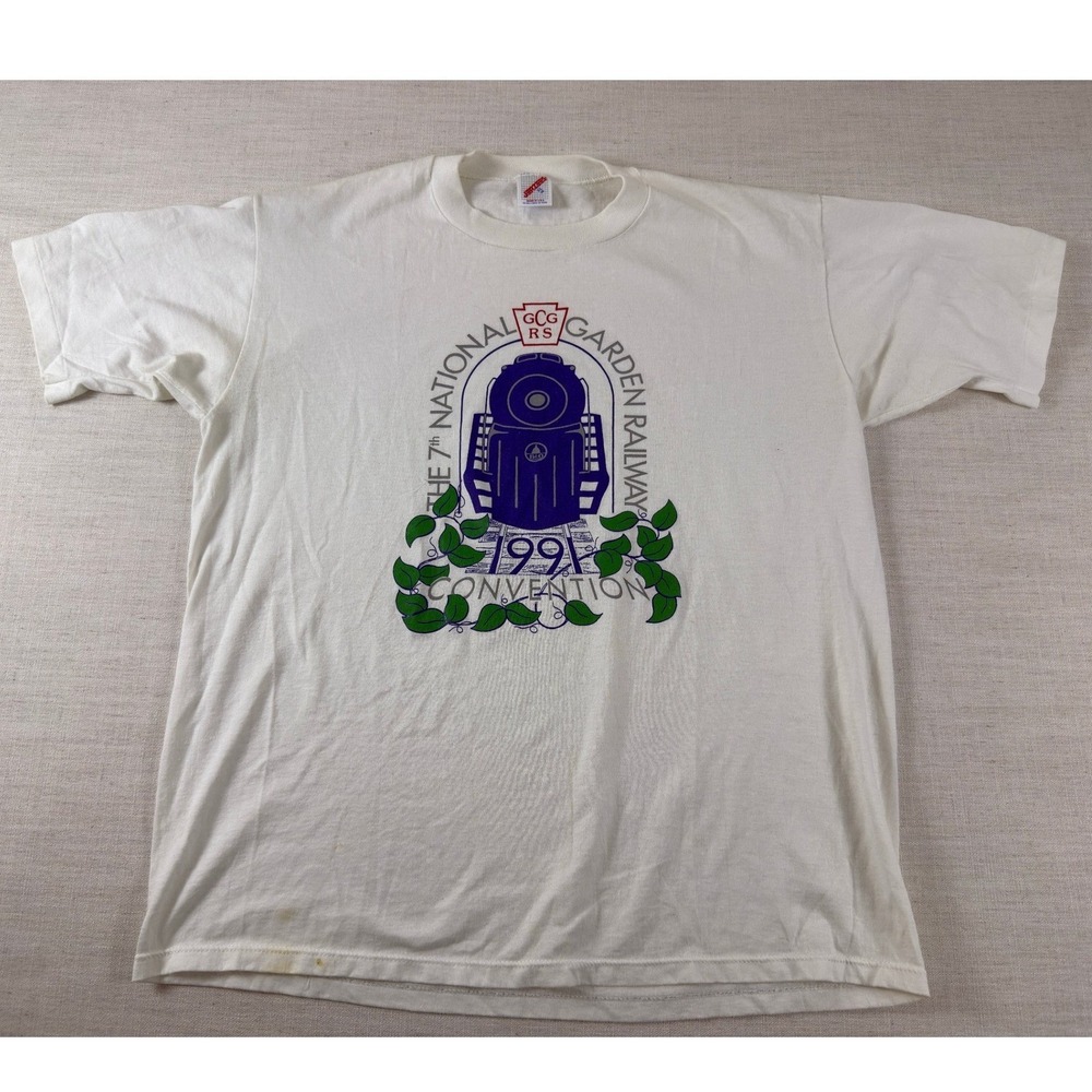 Vintage‎ 1991 National Garden Railway Convention T-Shirt Jerzees XL Made in USA